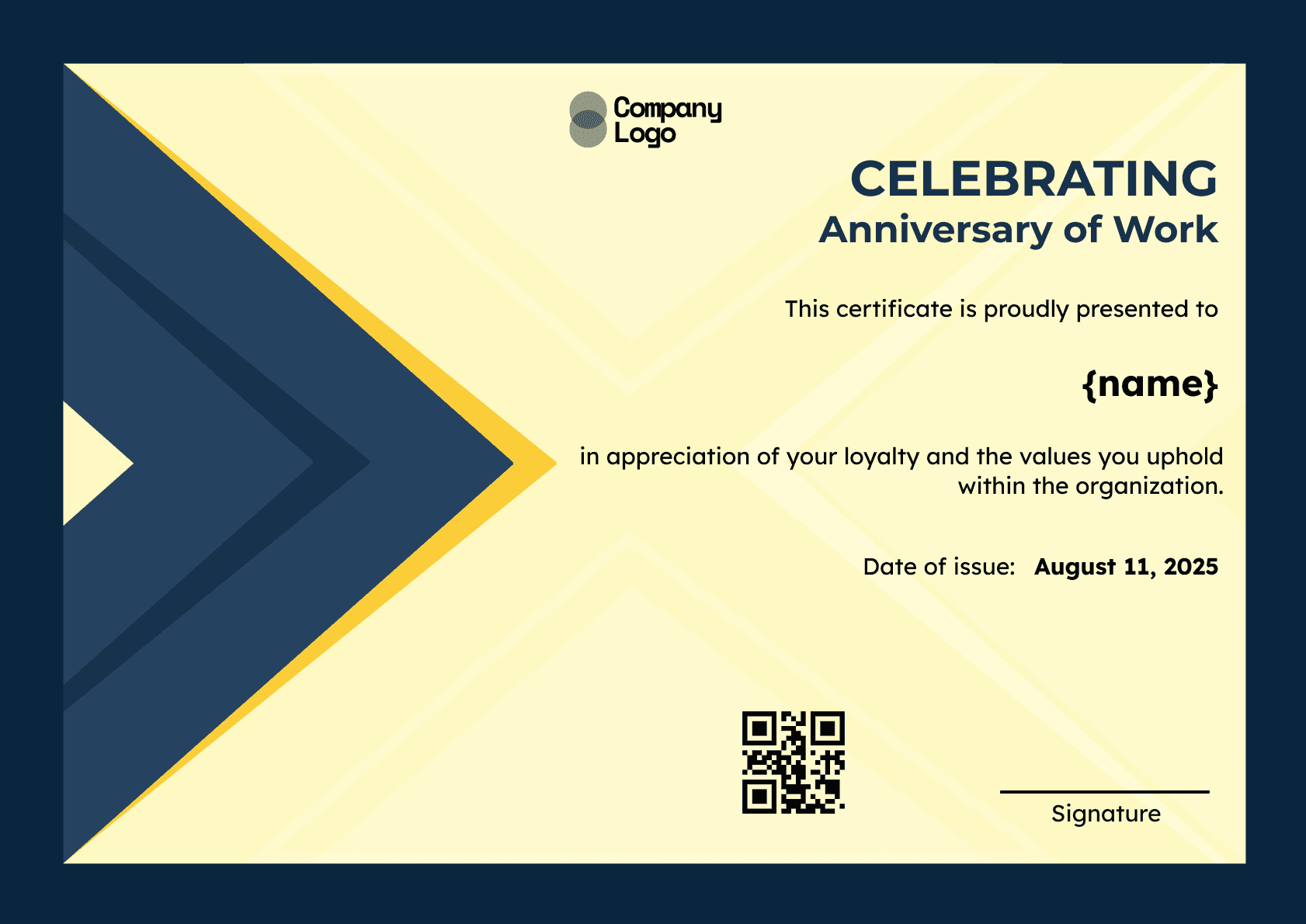 Wauld - Professional and attractive green recognition badge template