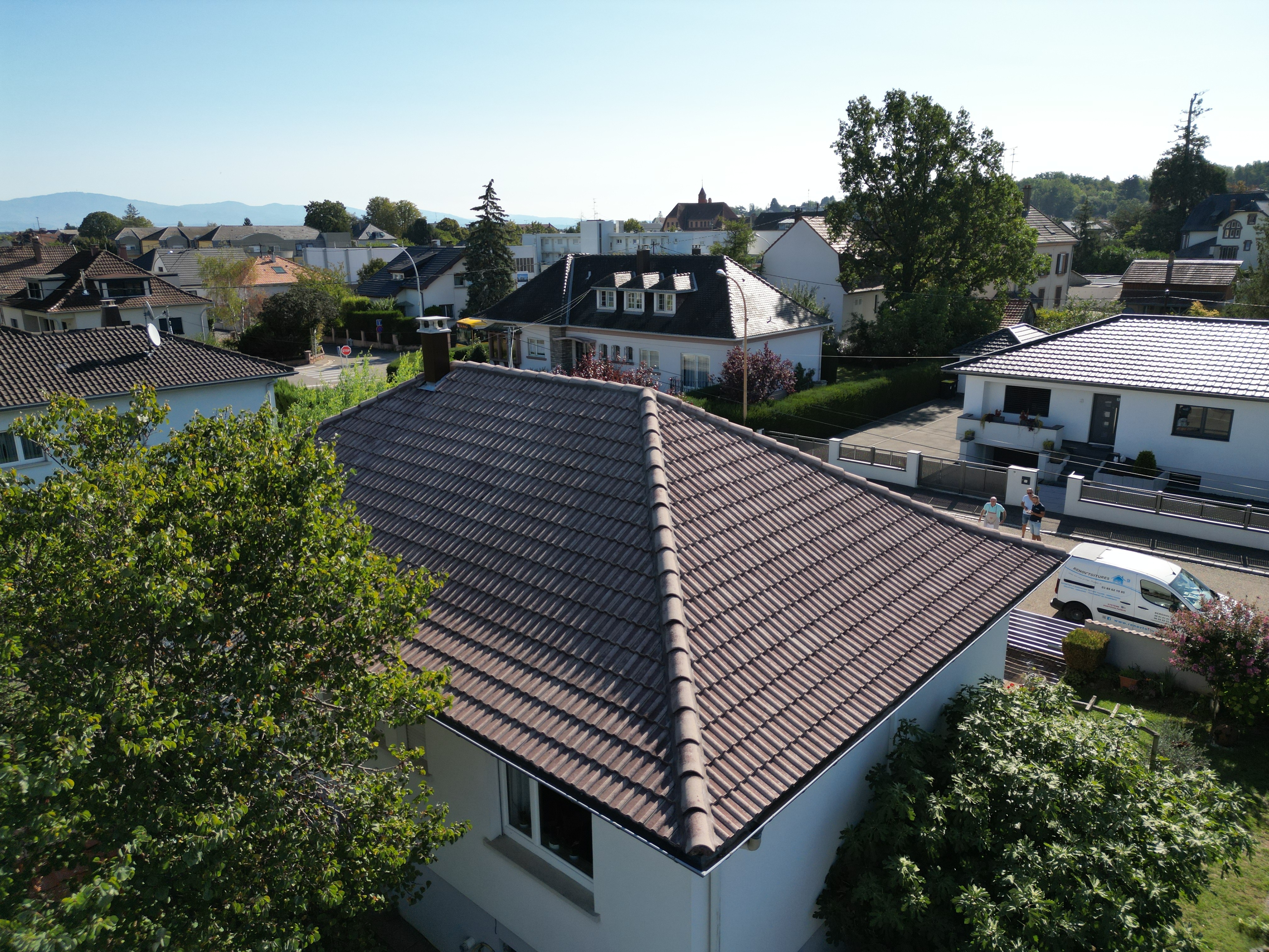 Rénovation de la toiture d'une maison individuel 