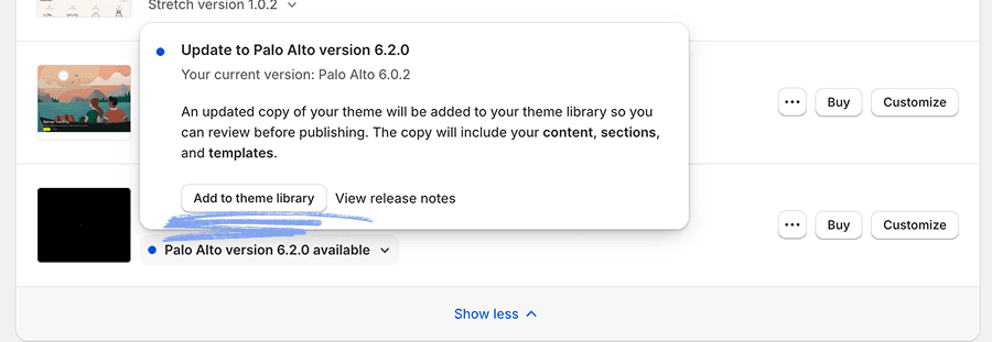 How to update your Shopify Theme
