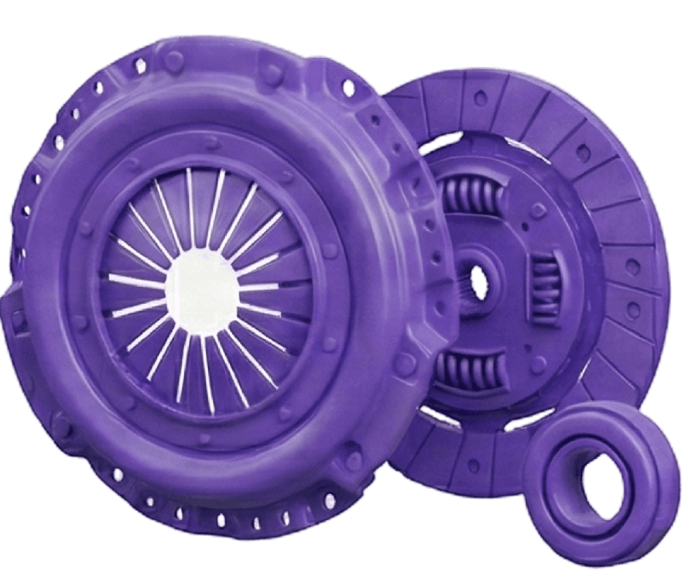 A vibrant, glossy purple 3D abstract shape with swirling, wavy surfaces, resembling a twisted, smooth sculpture, floating against a plain backdrop.