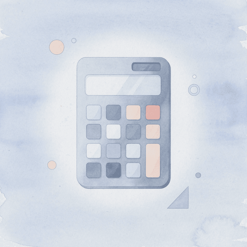 Calculator icon highlighting drawdown calculation importance