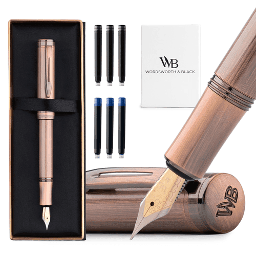 Amazon Hero Image of a pen with a case, cartridges and box