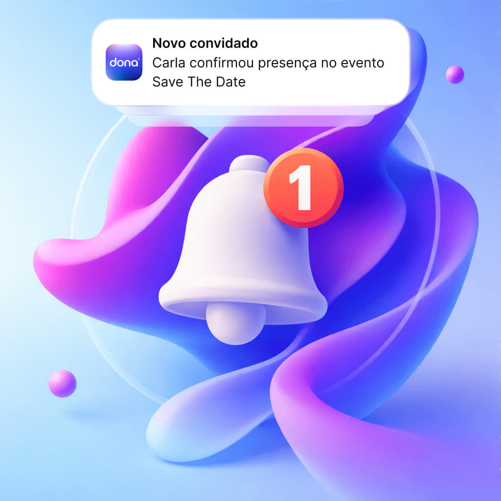 Controle de confirmações e presentes recebidos em evento infantil digital