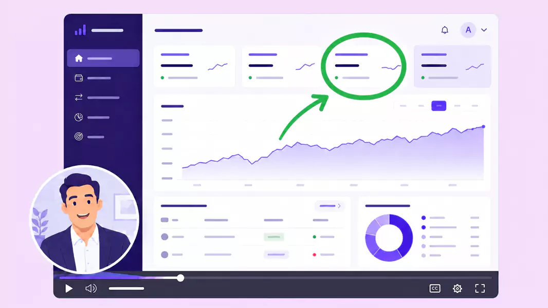 A personalized sales demo video in progress