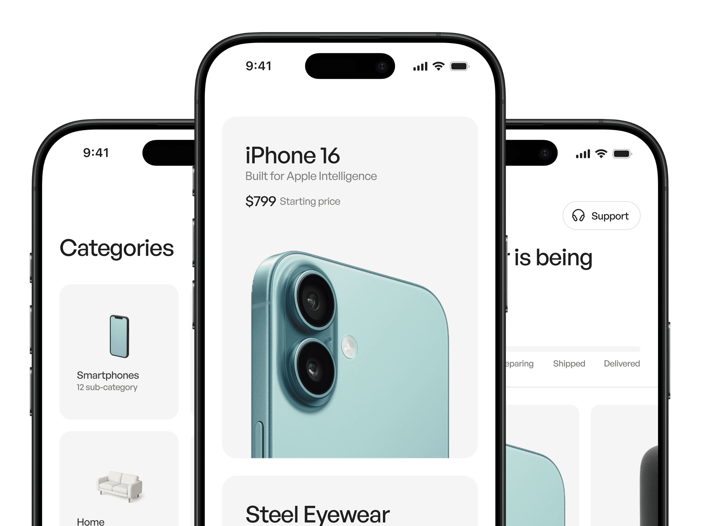Ecommerce app ui kit
