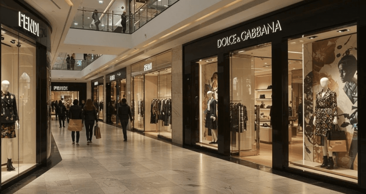Luxury retail corridor