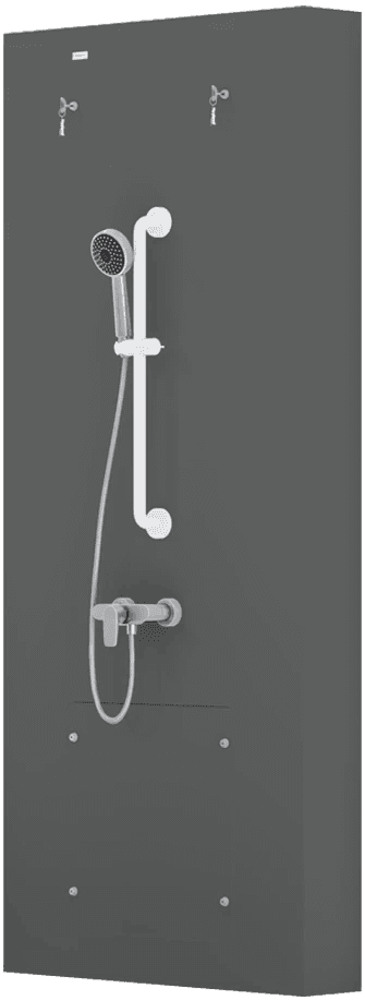 Up to ceiling integrated plumbing system 