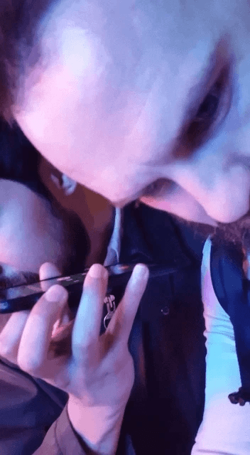 Juan & Simon receiving a phone call