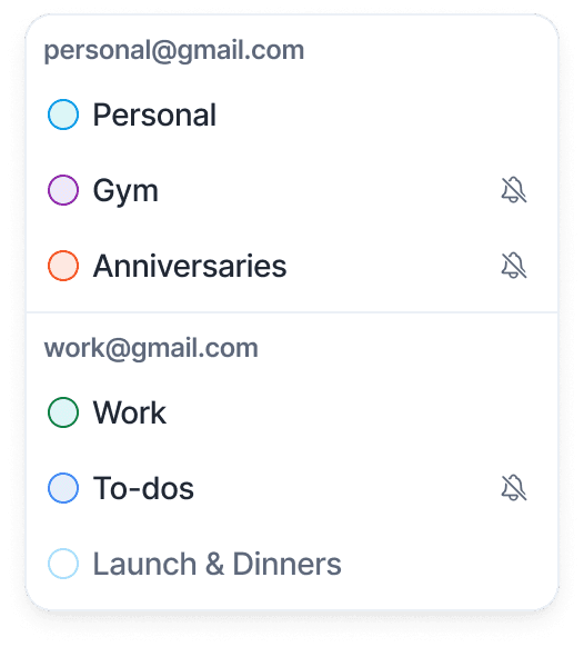 Select Google Calendar