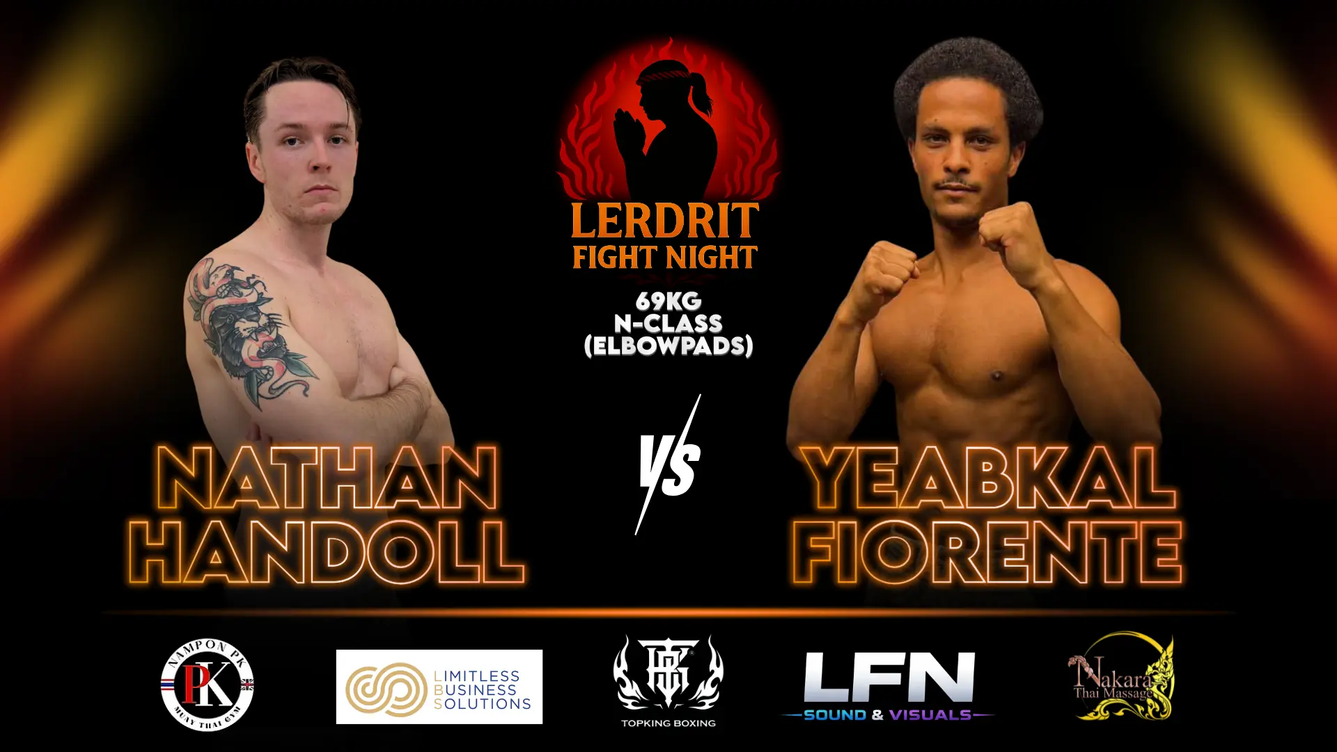 Nathan Handoll vs Yeabkal Fiorente | Lerdrit Fight Night