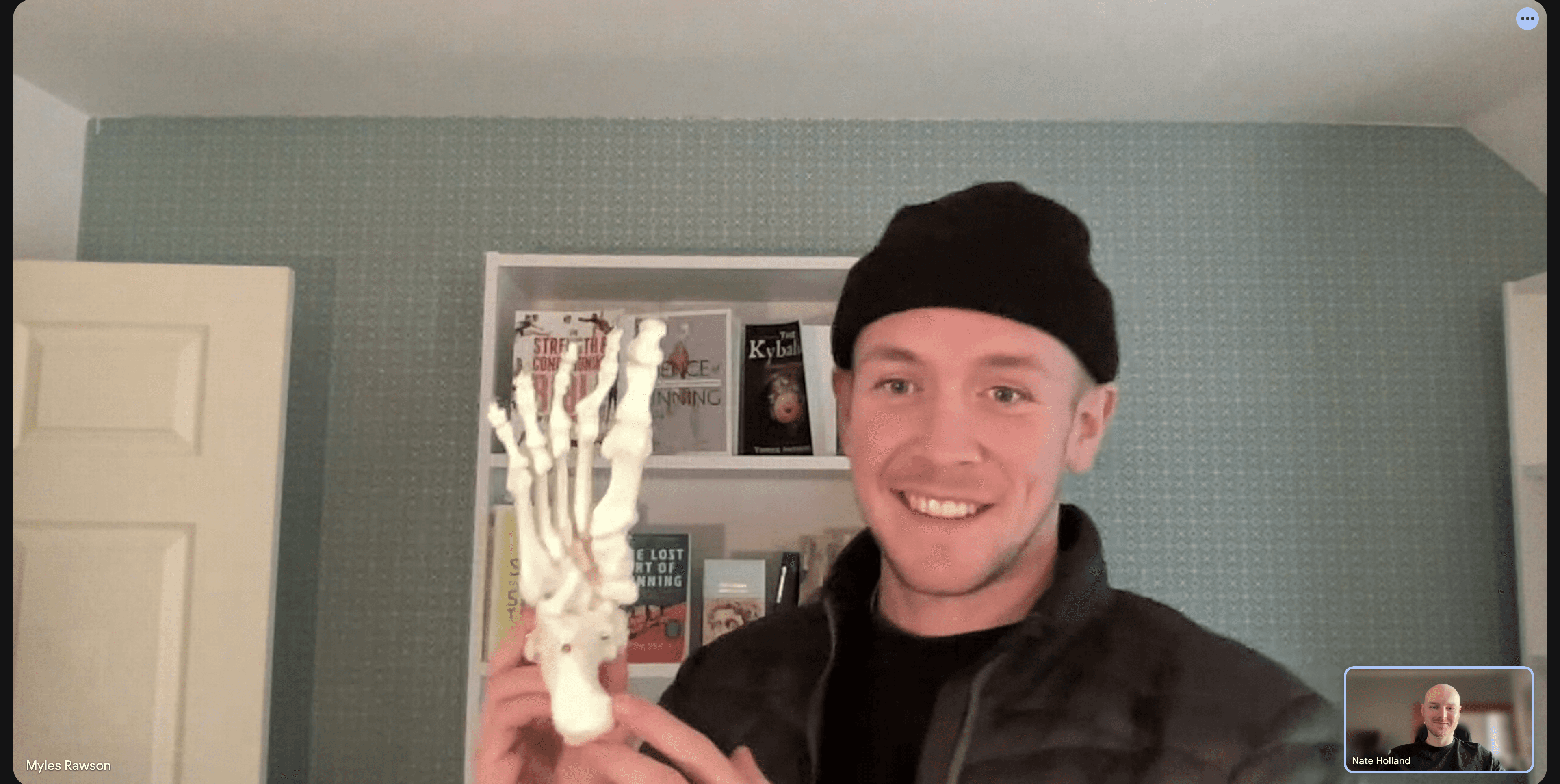 Dynamic picture of a cyclist riding downhill