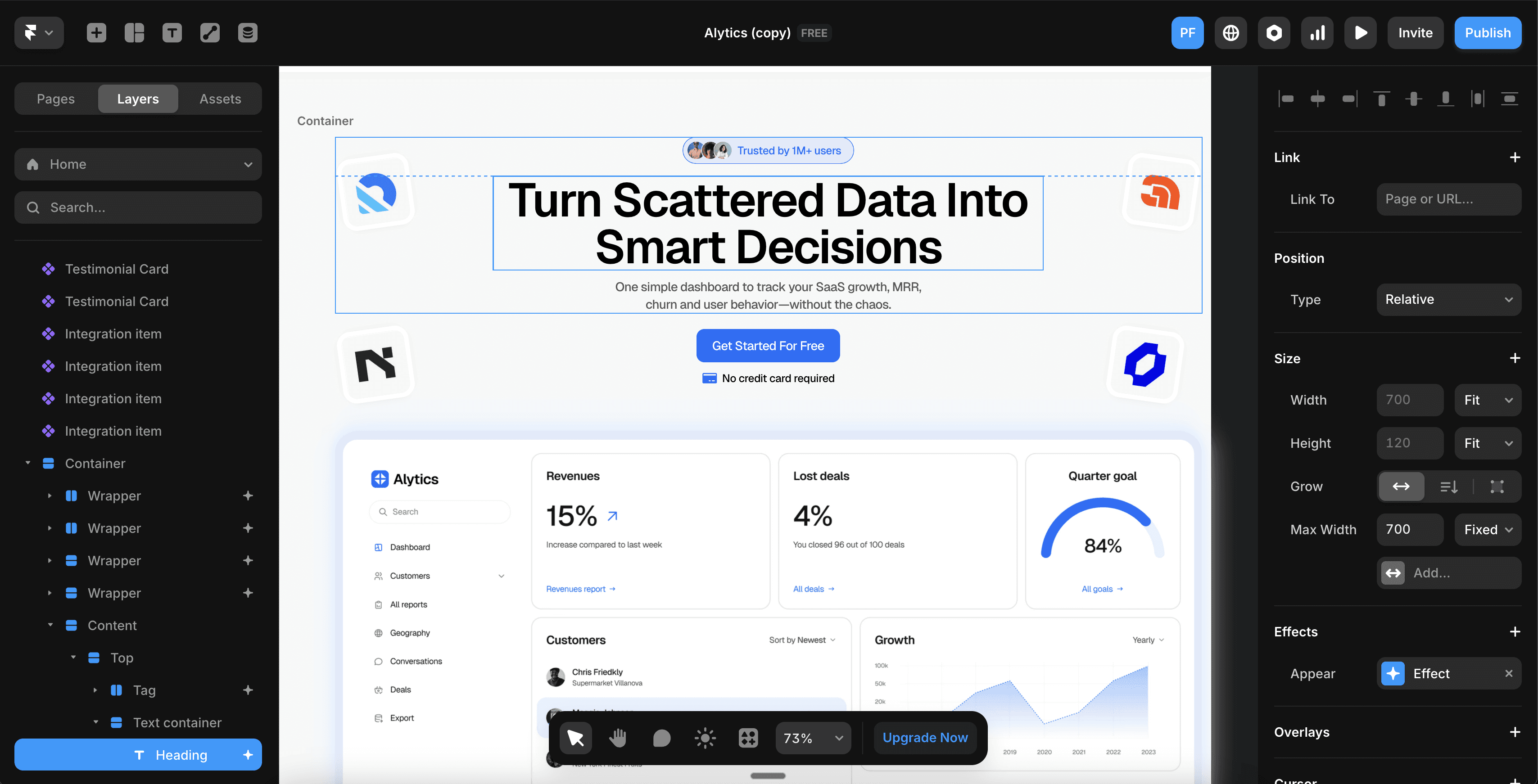 Framer conversions API
