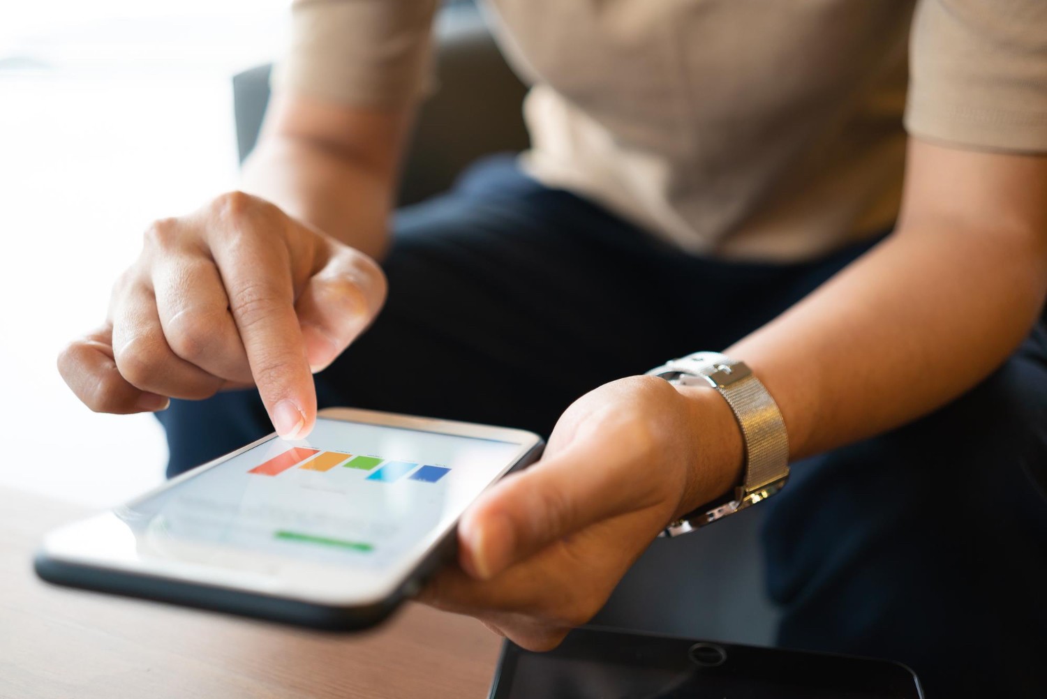 Engineer adjusting system settings on a modular facilities software interface.