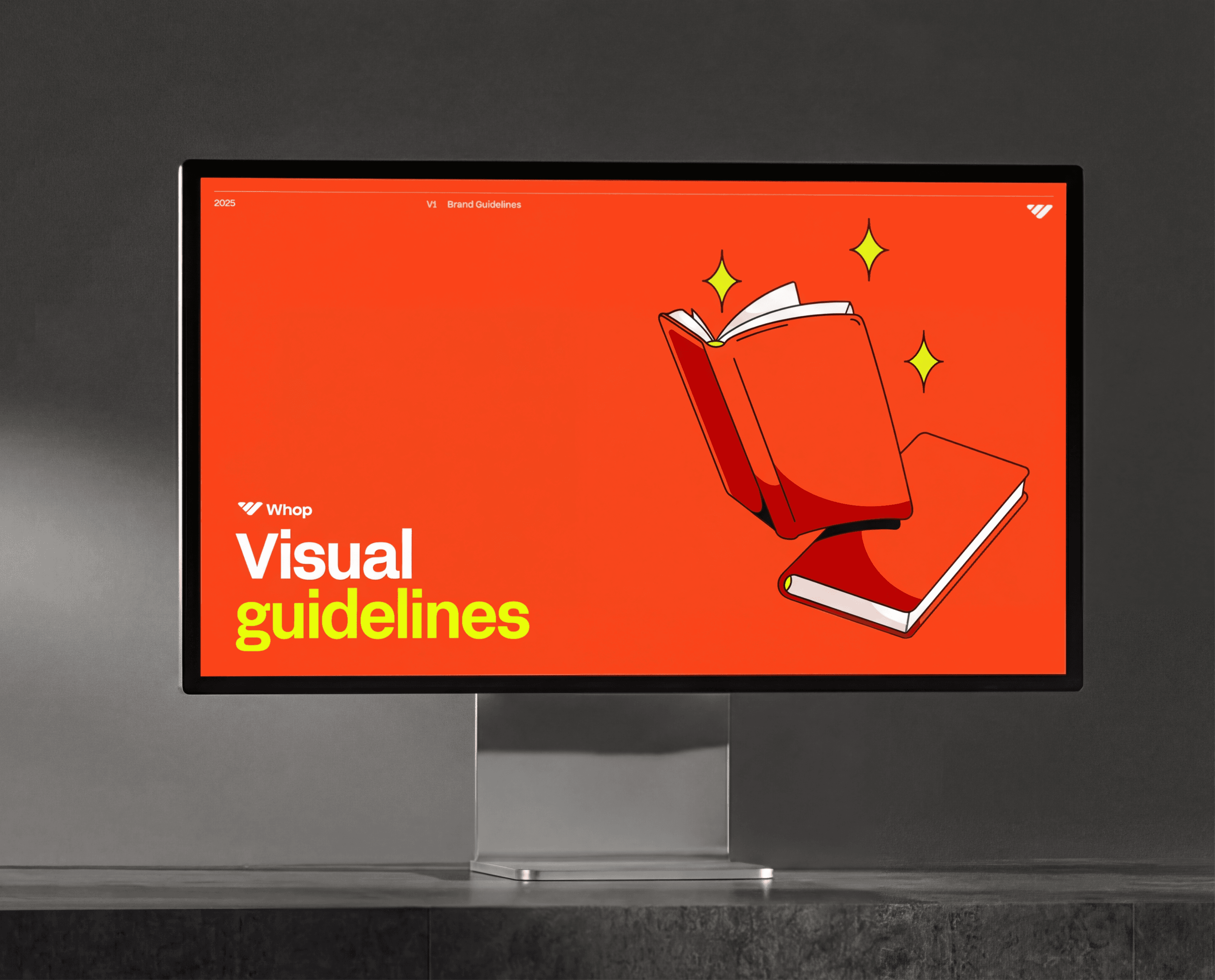 Mockup of Whop VIsual Guidelines