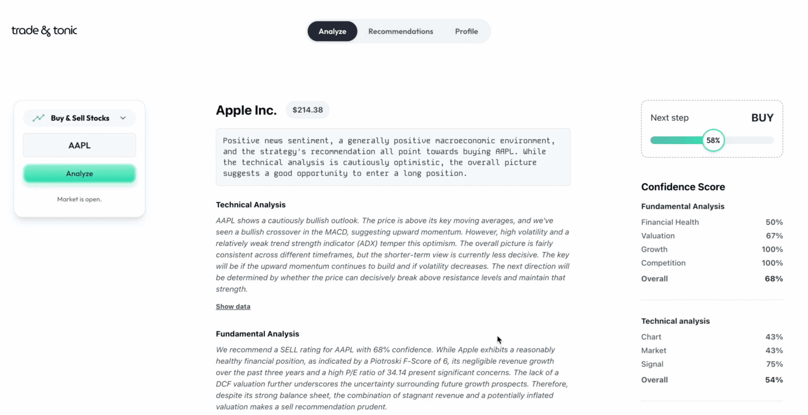 apple stock analysis
