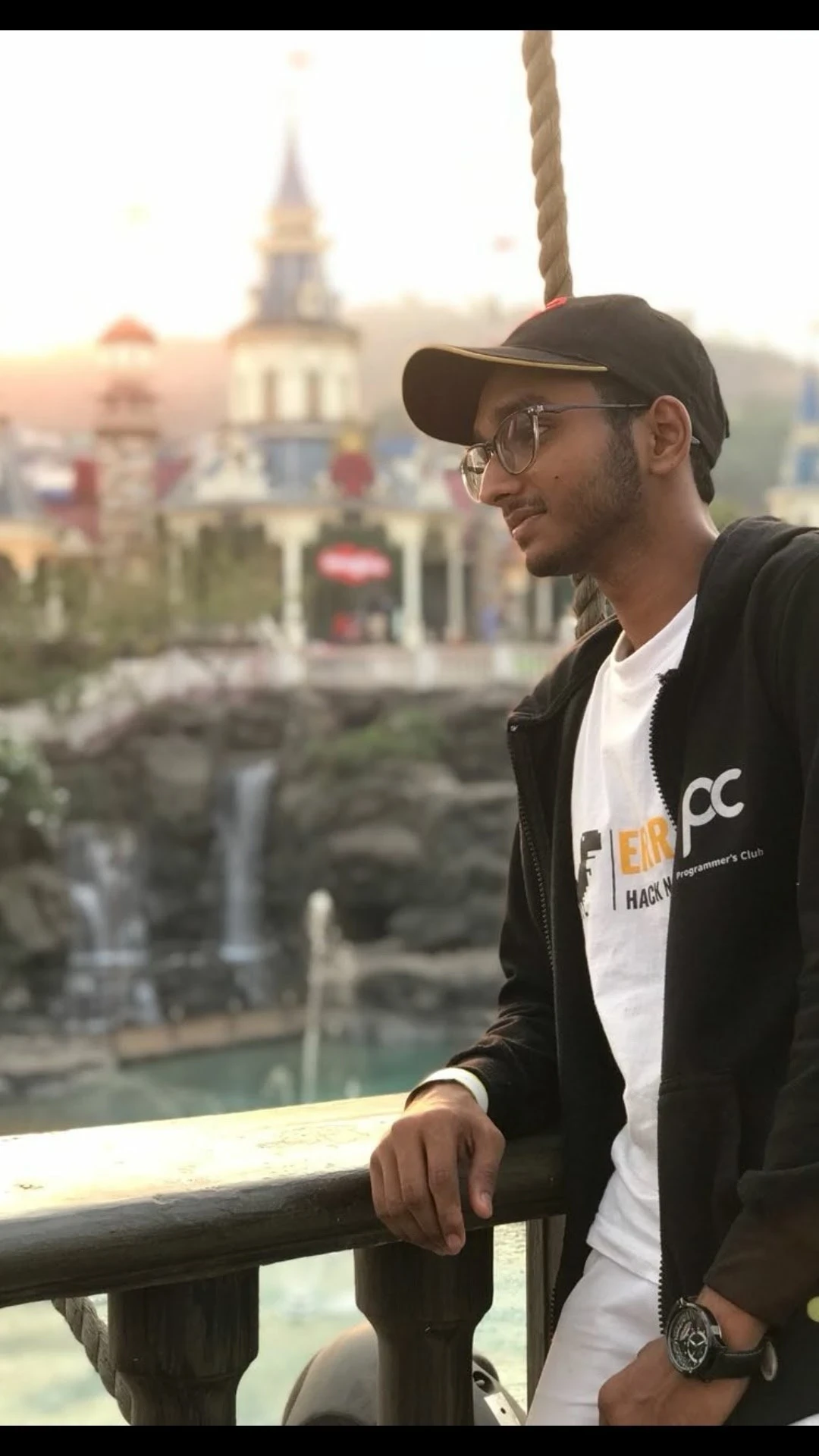 A young man riding a bicycle