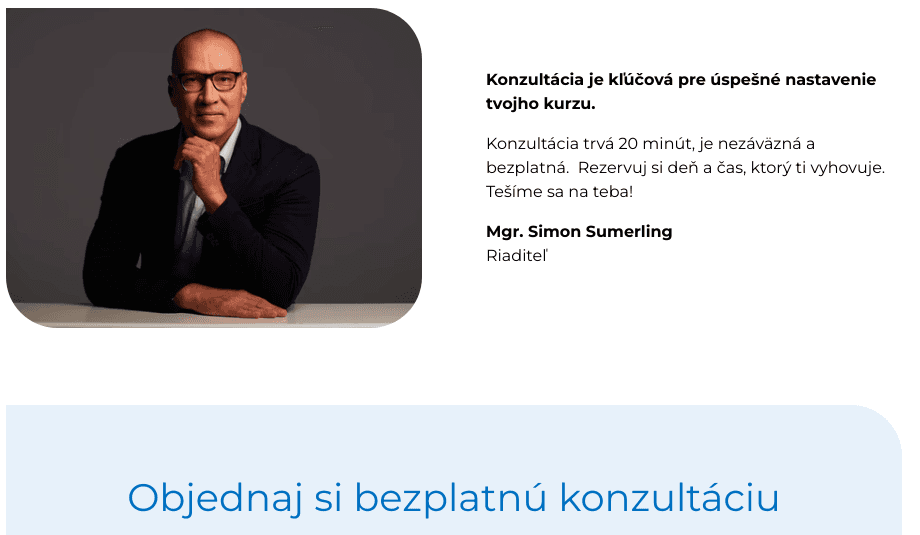 Vstupna konzultacia v TOWER ACADEMY