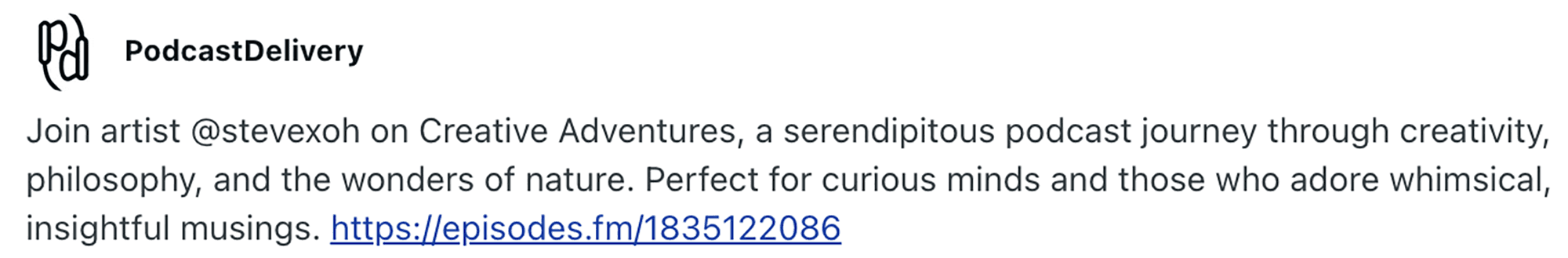 A serendipitous podcast journey, perfect for curious minds who adore whimsical, insightful musings