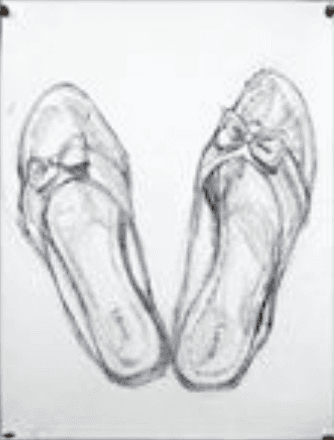 herd of sheep on road painting