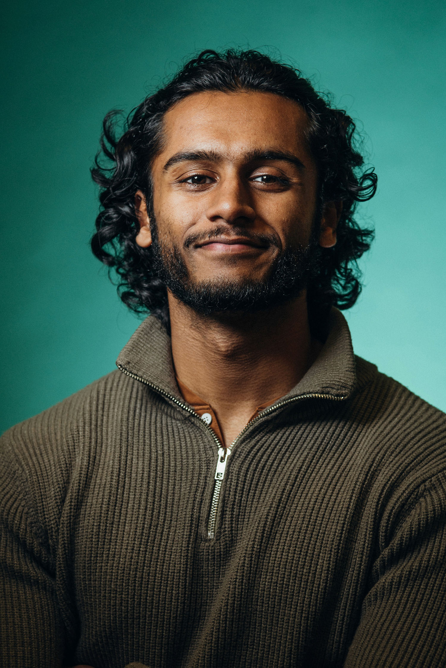 Creative portrait from Cube’s Chicago team shoot, highlighting individuality, confidence, and authentic brand style.