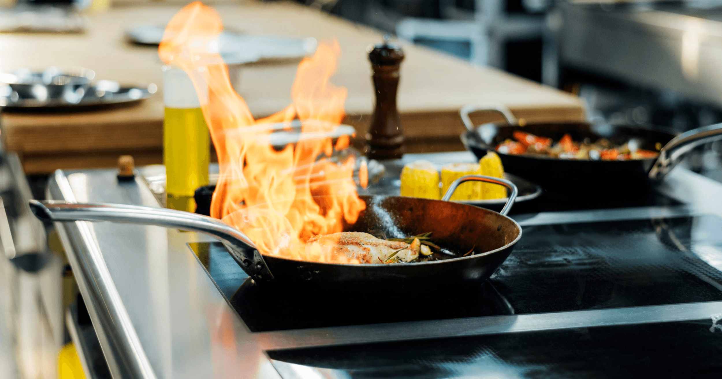 A Malaysian chef cooking