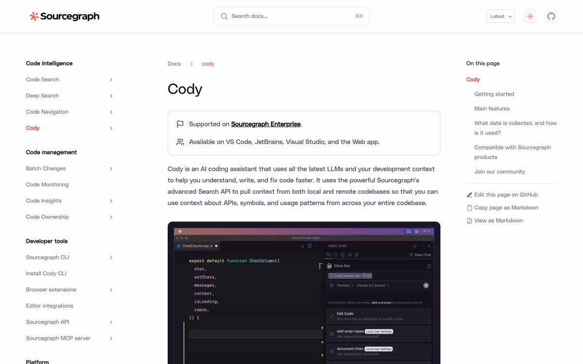 Best AI Coding Agent UX with Cody
