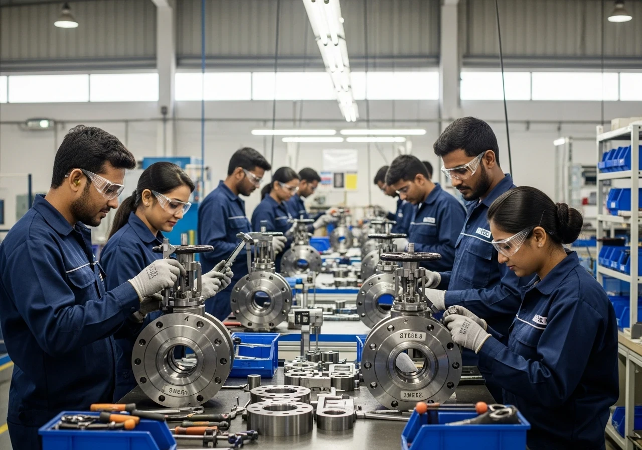 Precision industrial valve for flow control