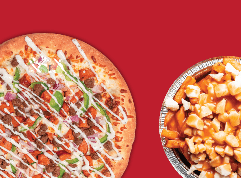 Pizza Moyenne + Poutine
