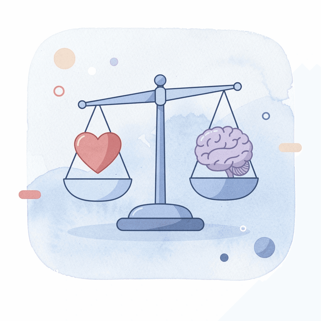  Balance scale weighing price against value