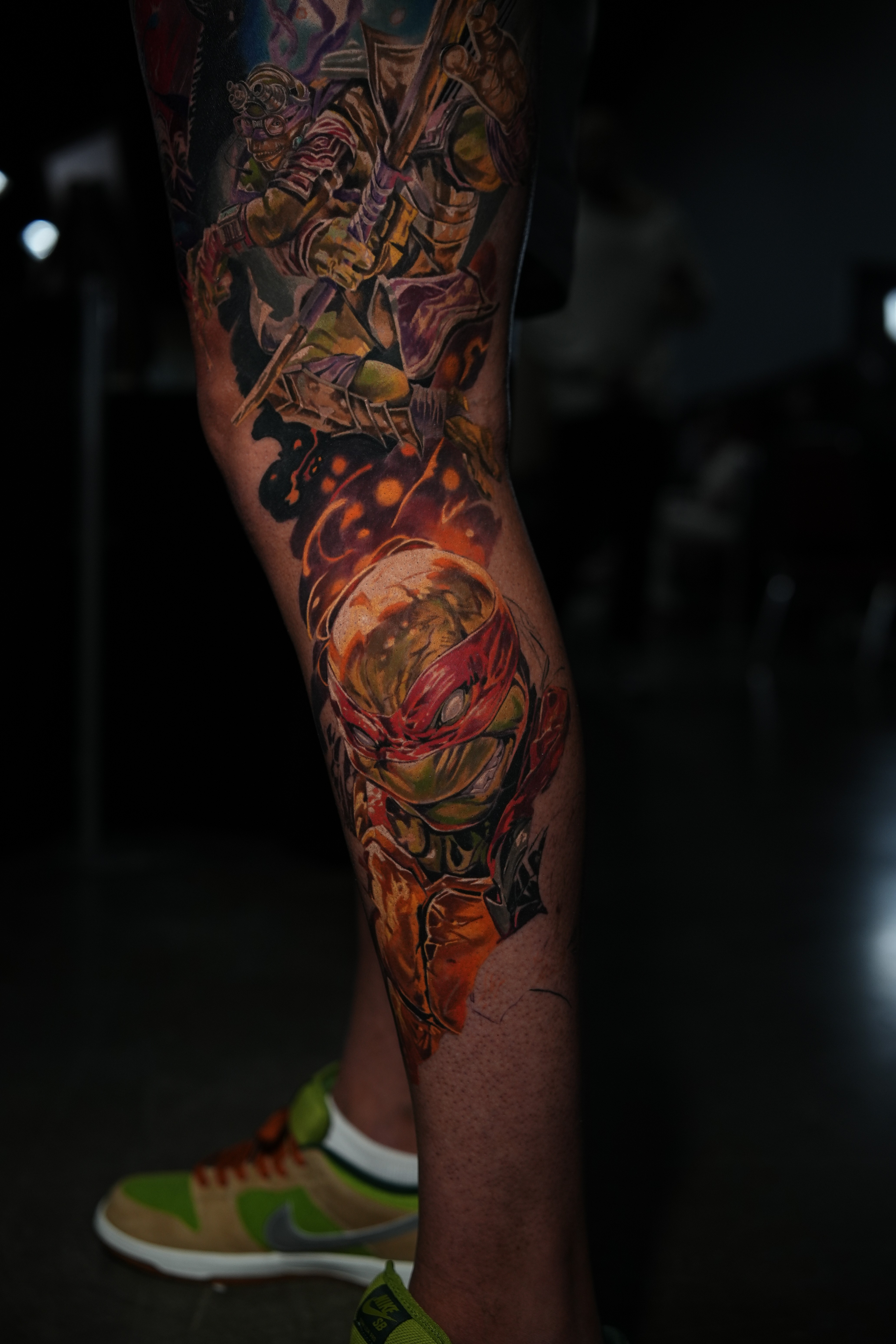 Athlete winning a race