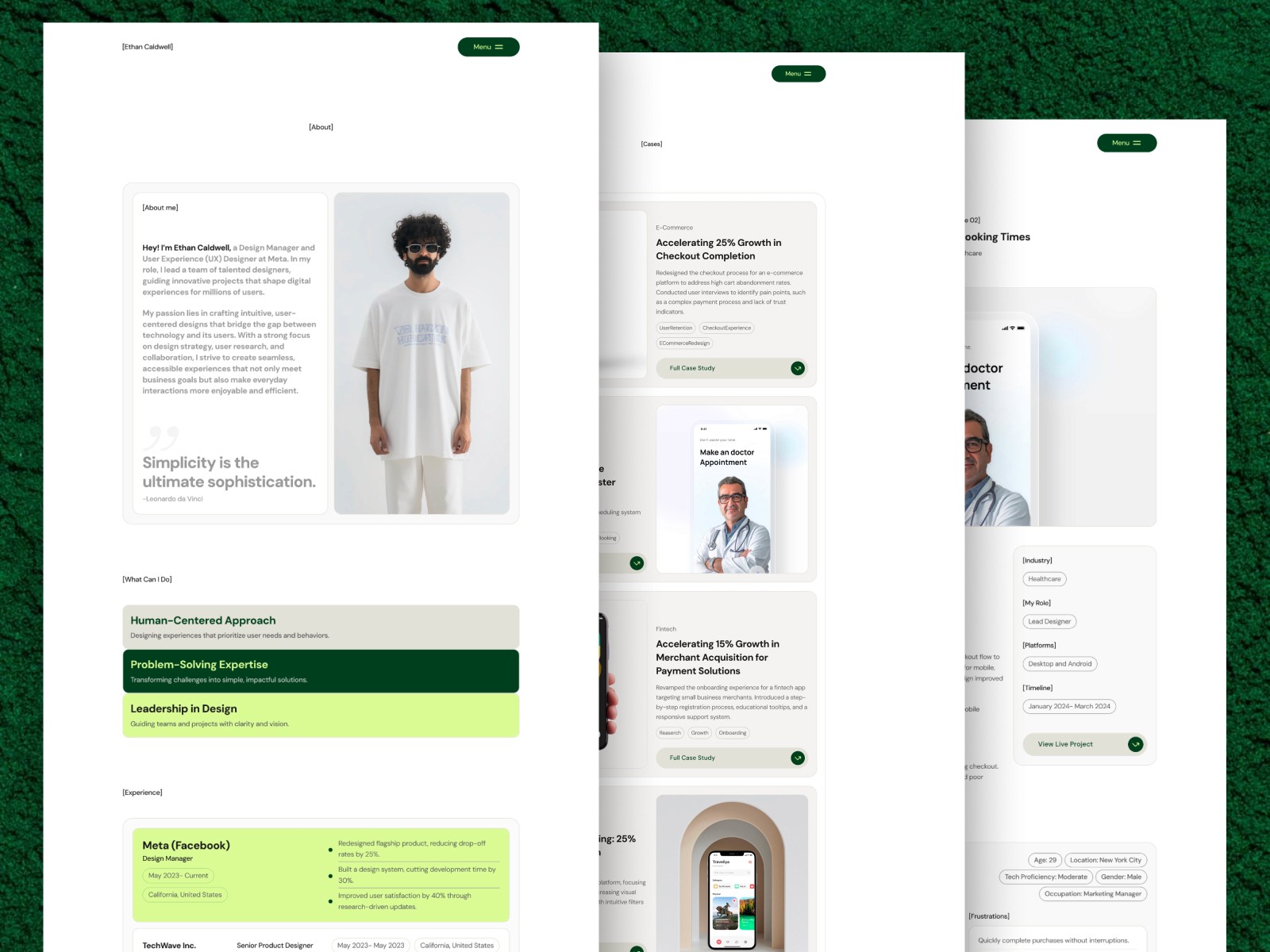 Uxfolio — 极简作品集网站设计灵感