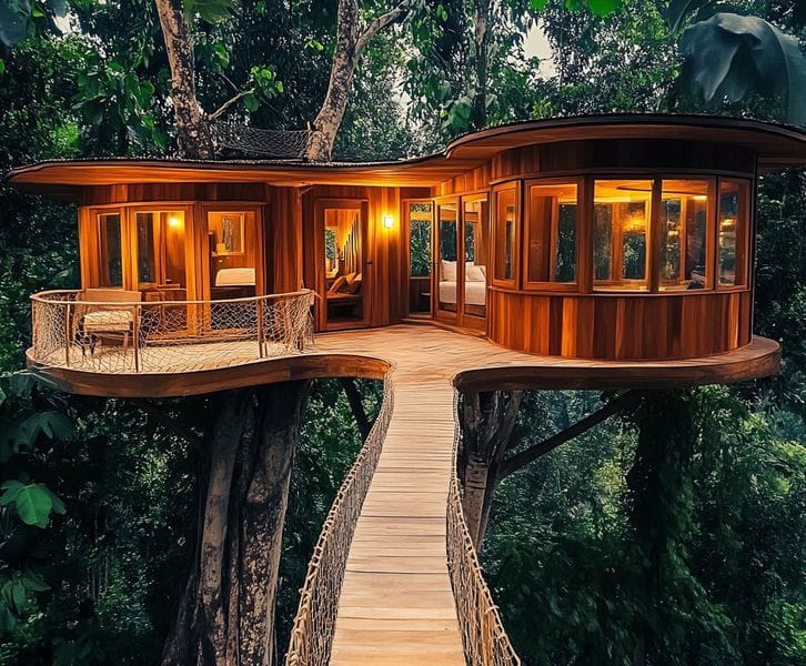 Tree House in Lush green Baihar Forest Range