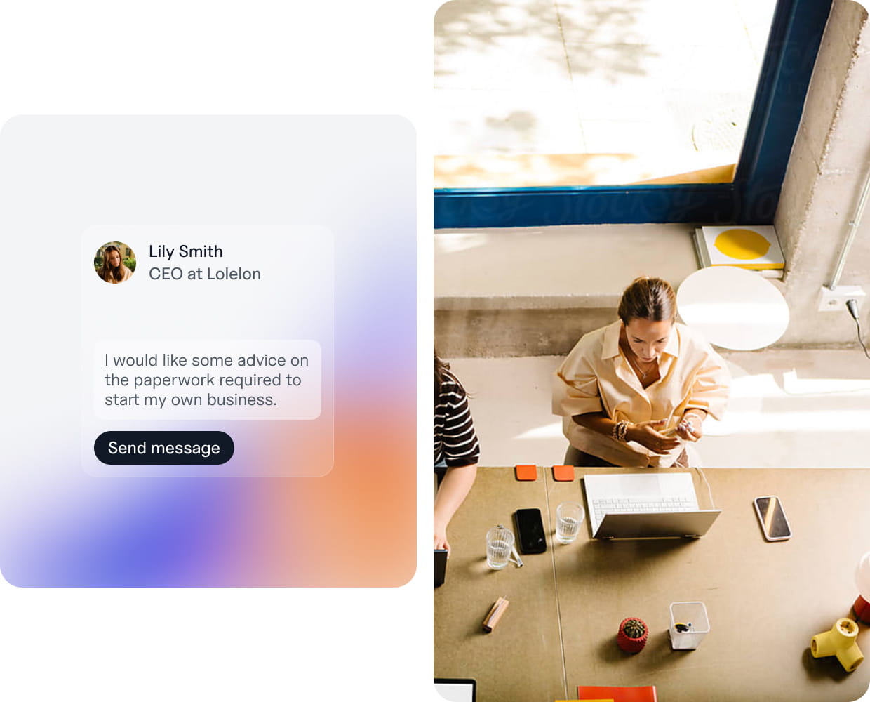 Office environment working station