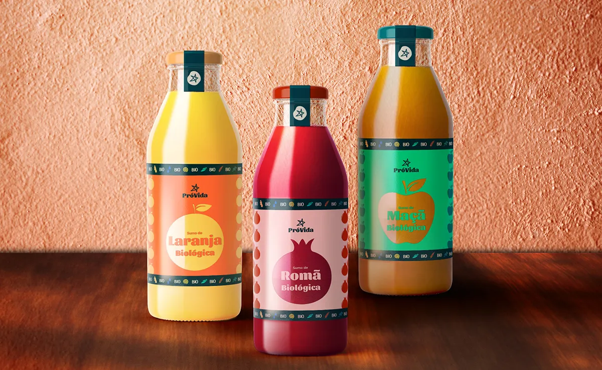 PróVida rebrand juice range packaging
