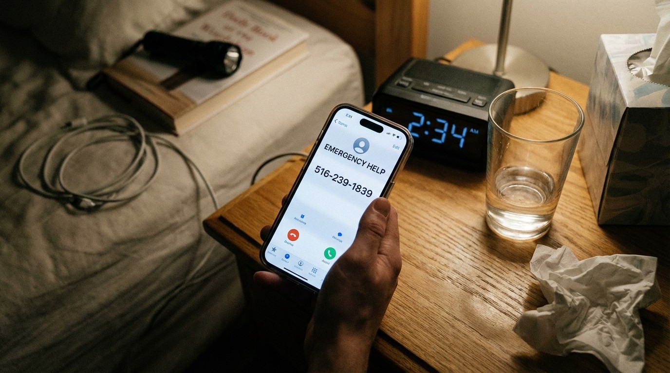 Emergency dental contact phone number showing immediate help available for urgent dental situations