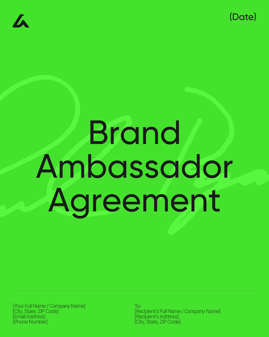 Brand Ambassador Agreement 