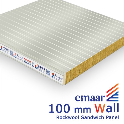 100mm Wall Rockwool Sandwich Panel