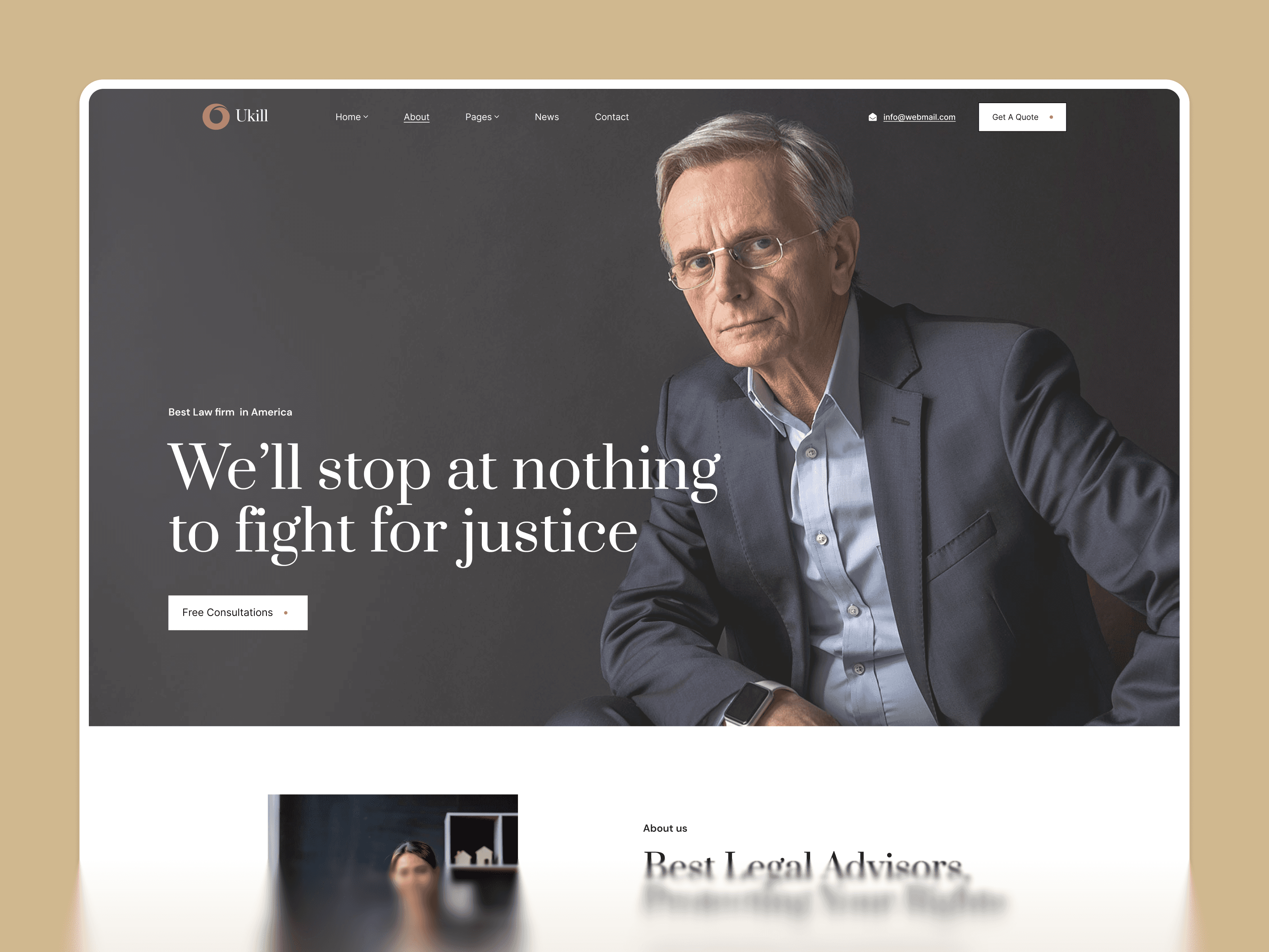 Legal Services & Law Firm Framer Template