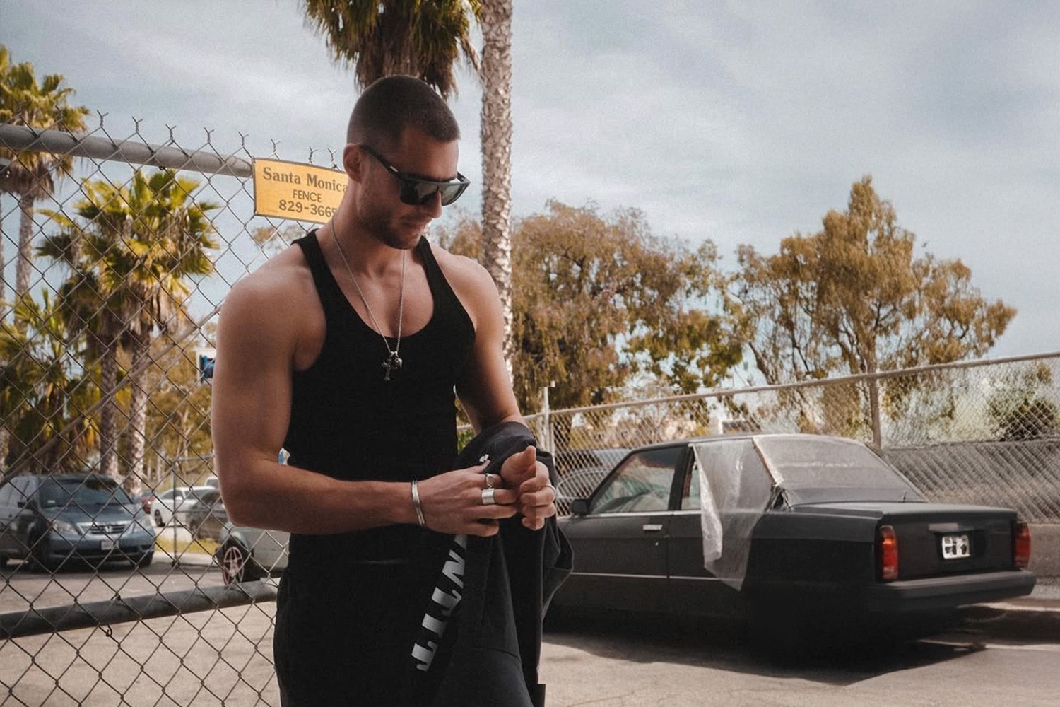 fabian arnold in los angeles santa monica beach 
