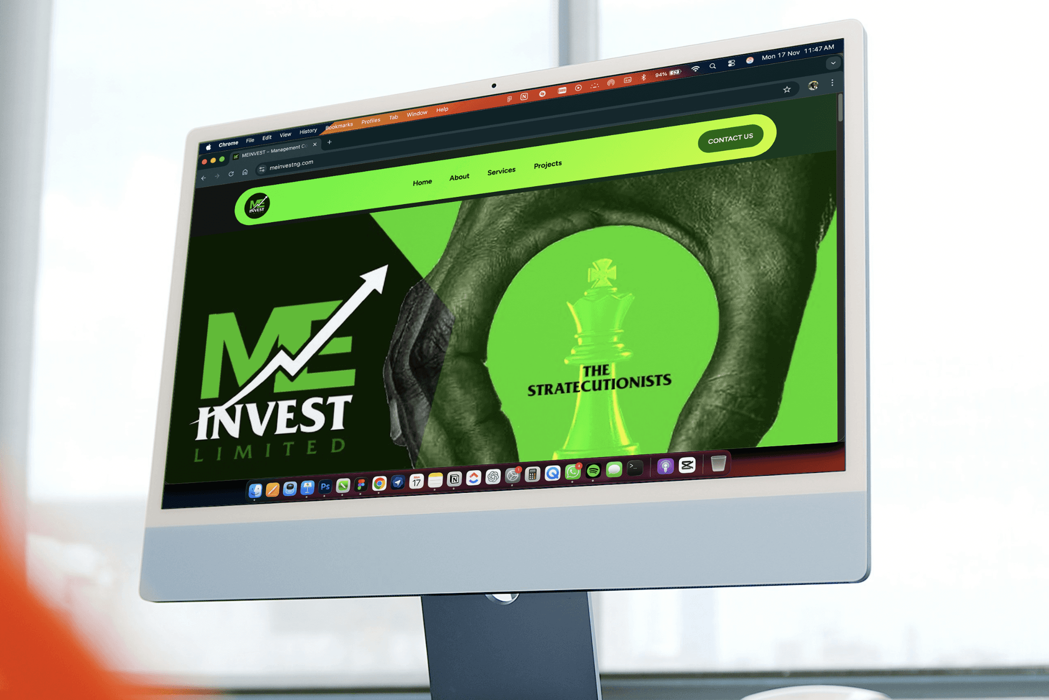Project showcase laptop mockup