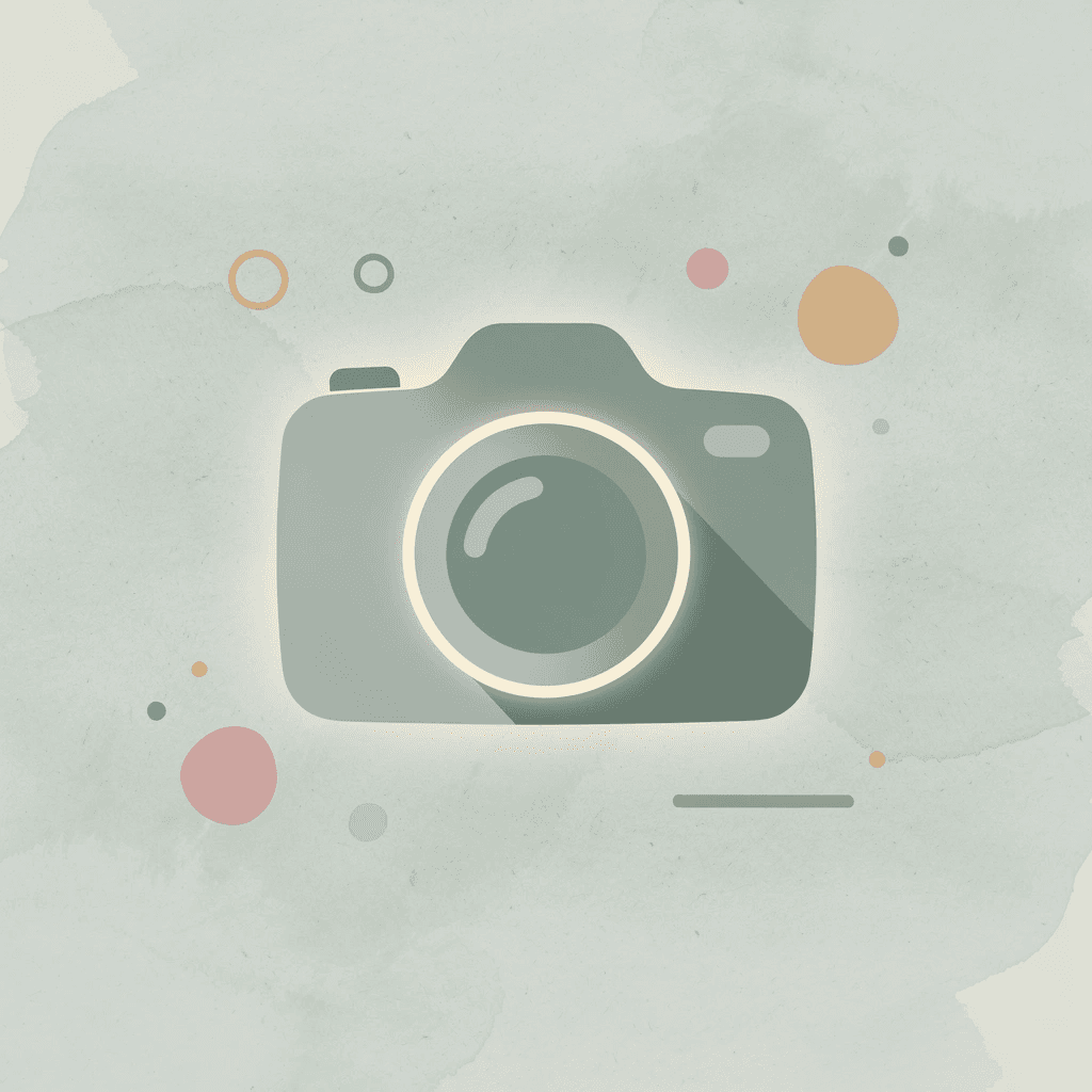 Camera icon representing product image importance in print-on-demand