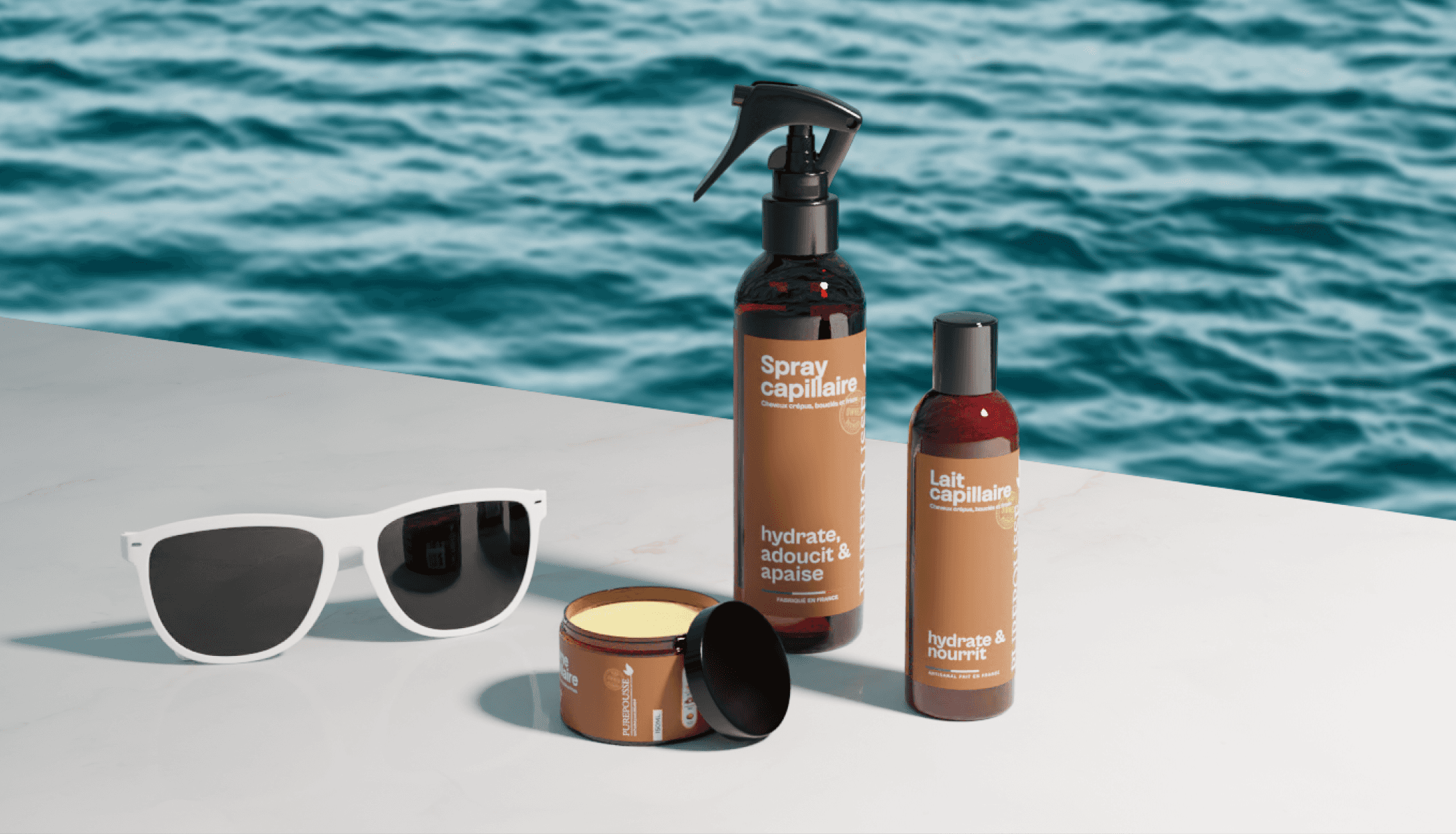 Hair products by pool digital twins