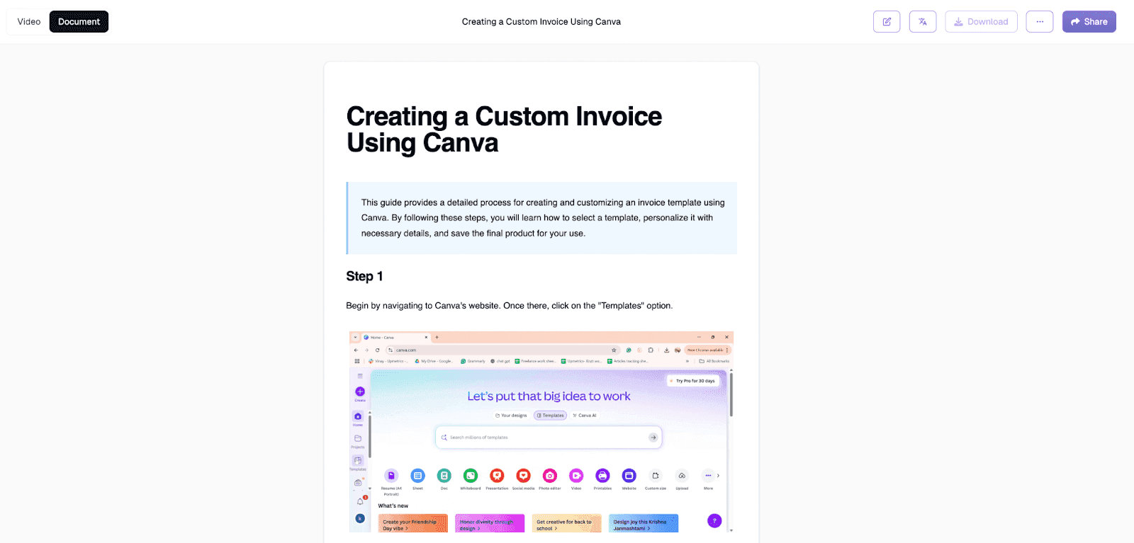 Convert your how-to video into a step-wise guide&nbsp;