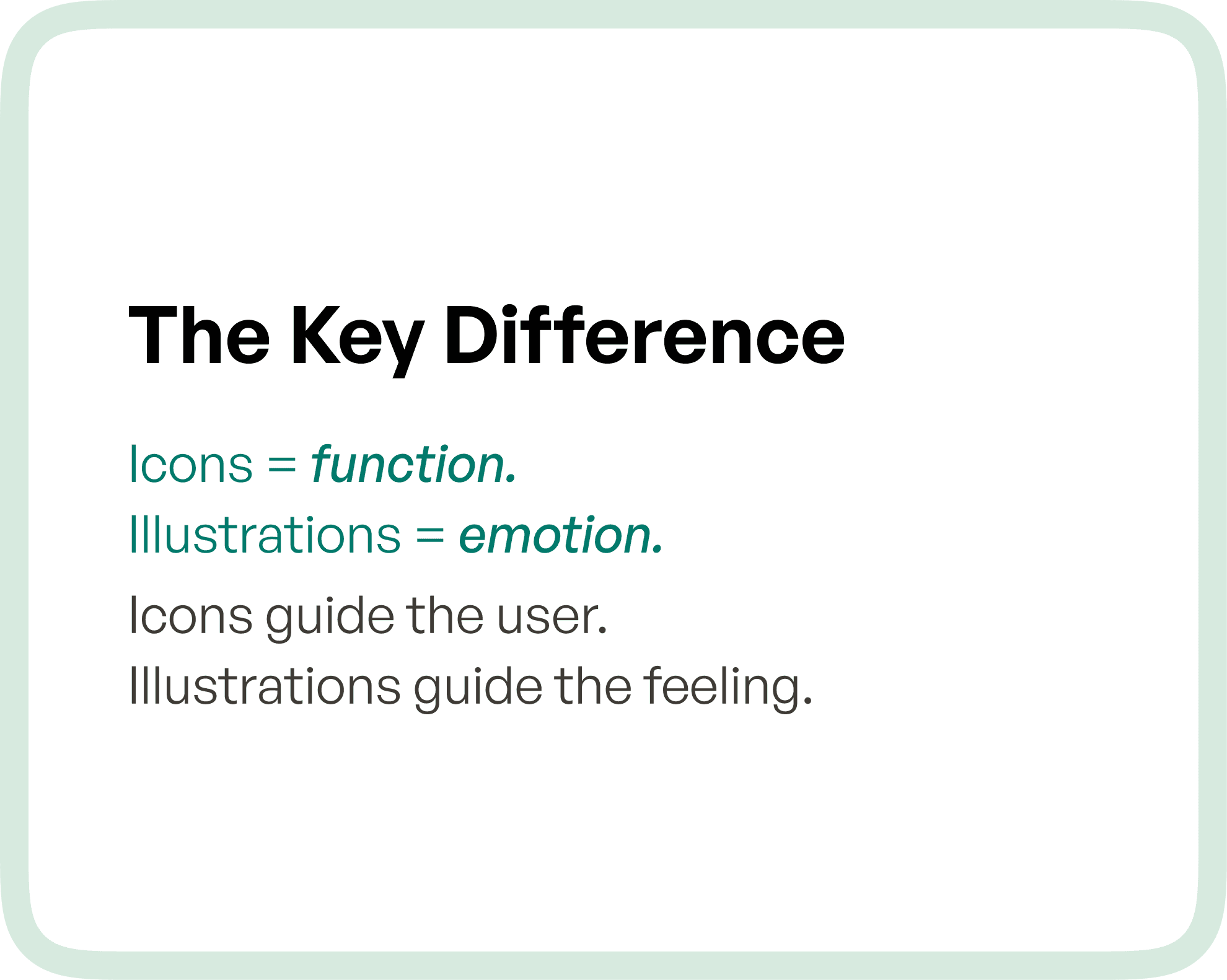Key difference between Icons & Illustrations