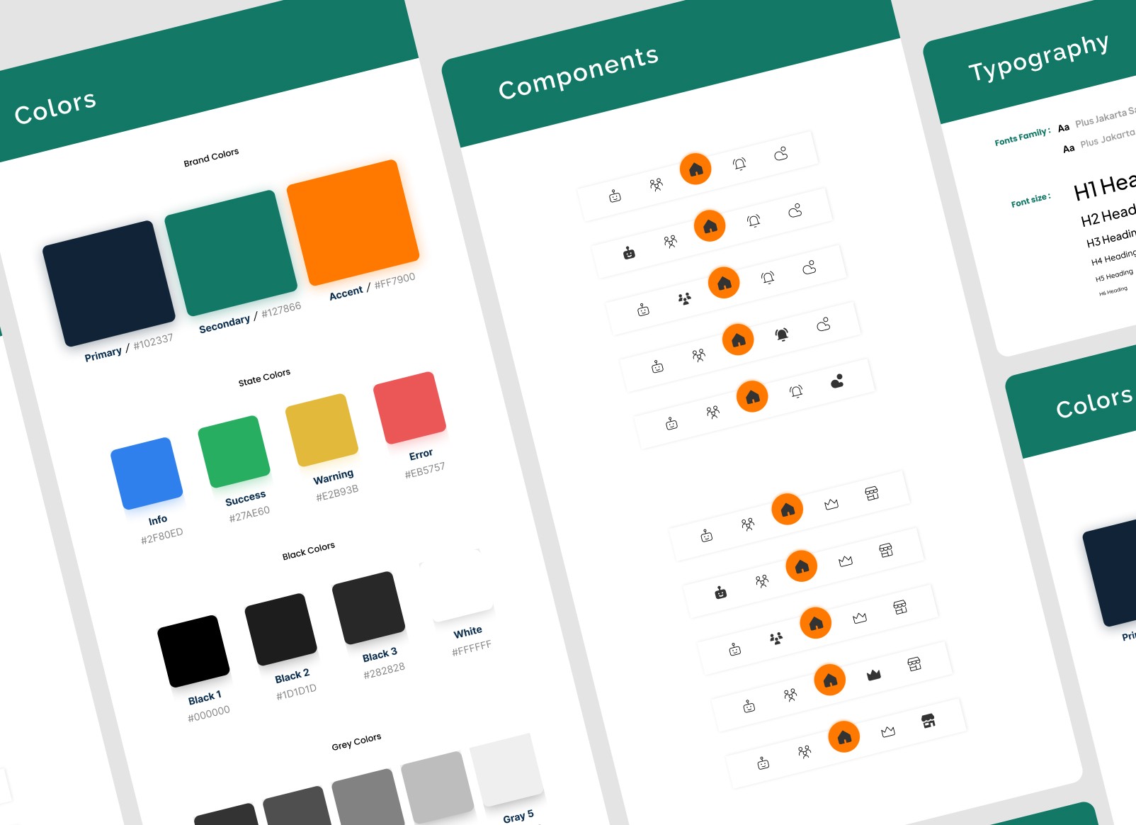 The footer of the home page