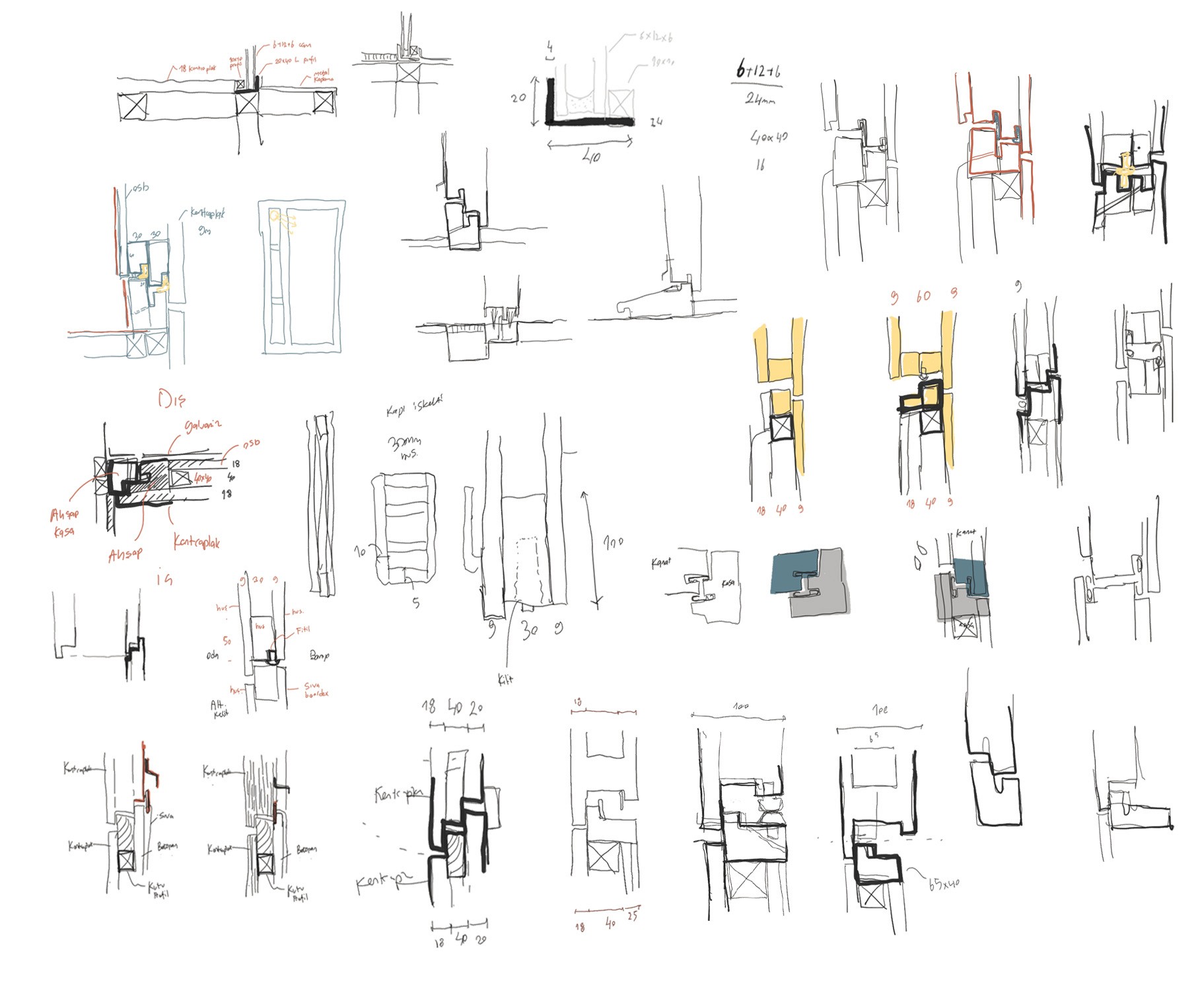 cabin_in_woods_project_explain_ediz_demirel_works_edworks_architecture_studio_sketches_sketch_door_frame_eskiz_edwork