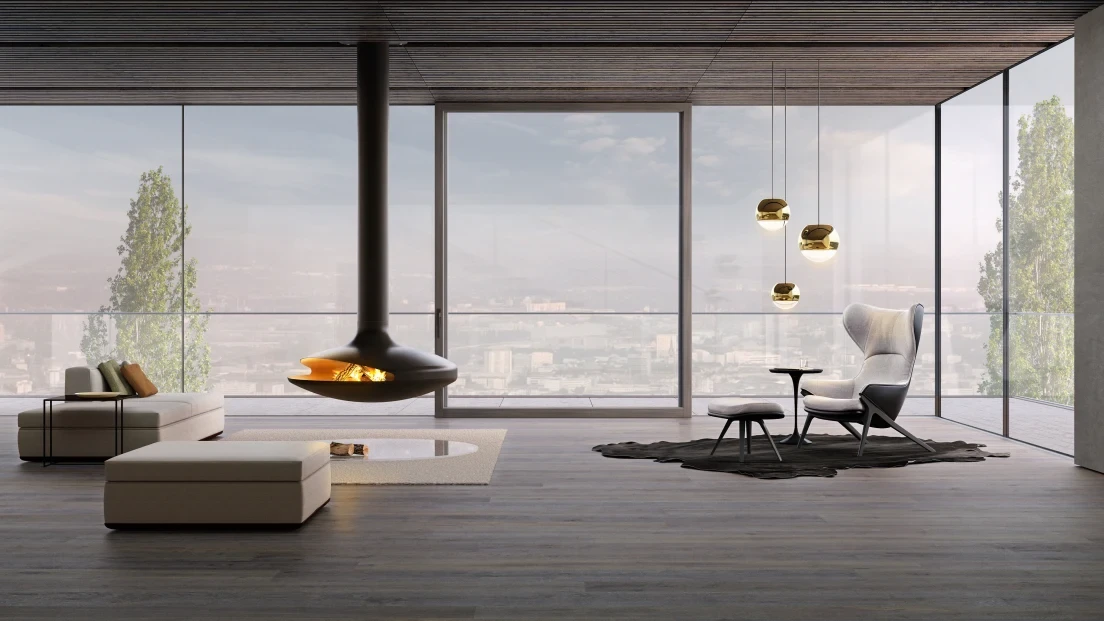 Fixframe in moderner Villa