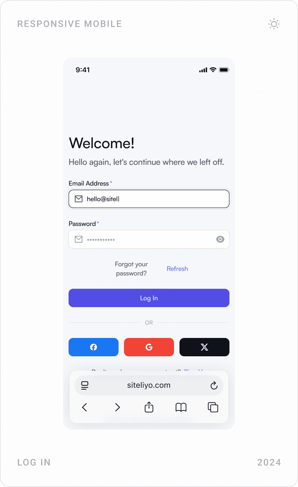 Professional User Login Experience Design