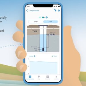 An app monitoring a well system