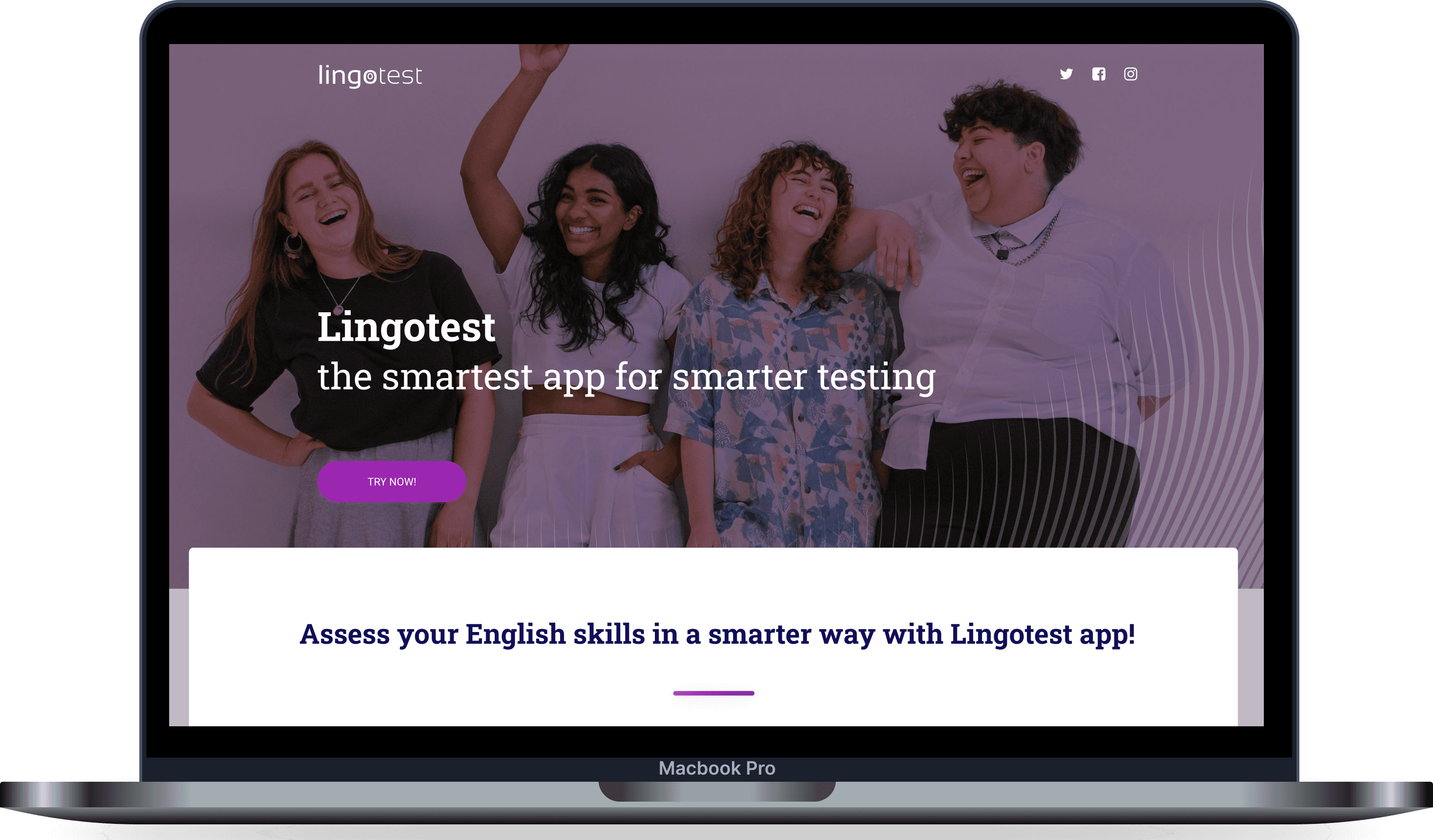 Lingotest Website in Framer